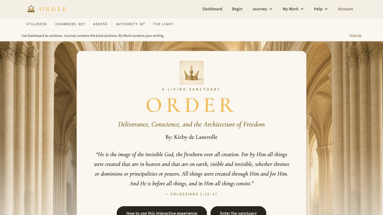 Order interactive book sanctuary screen